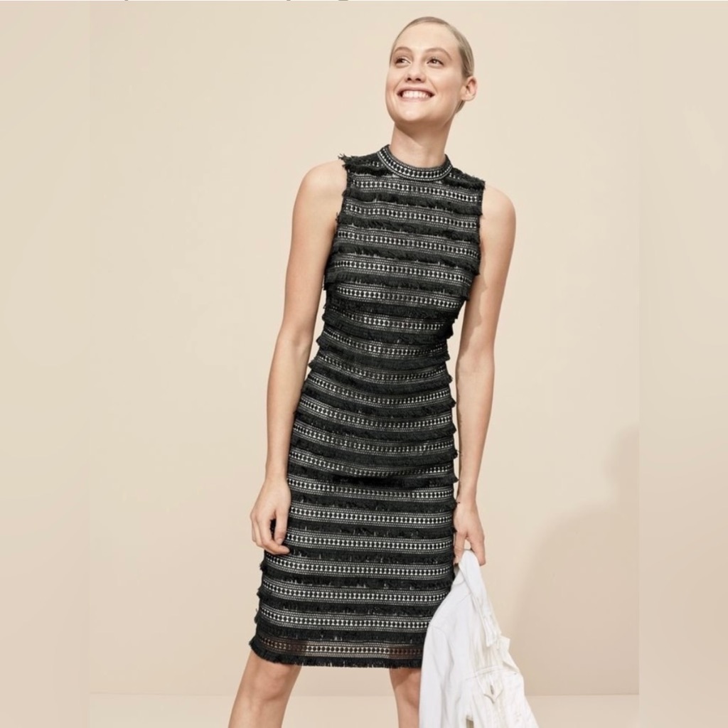 J. Crew Fringed Sheath Dress